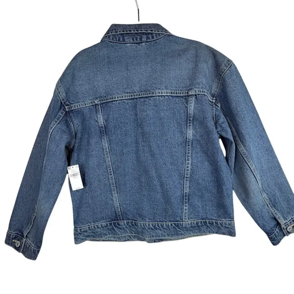 Old Navy Kids Denim Jacket L 10-12 Blue Trucker NWT $45 MSRP